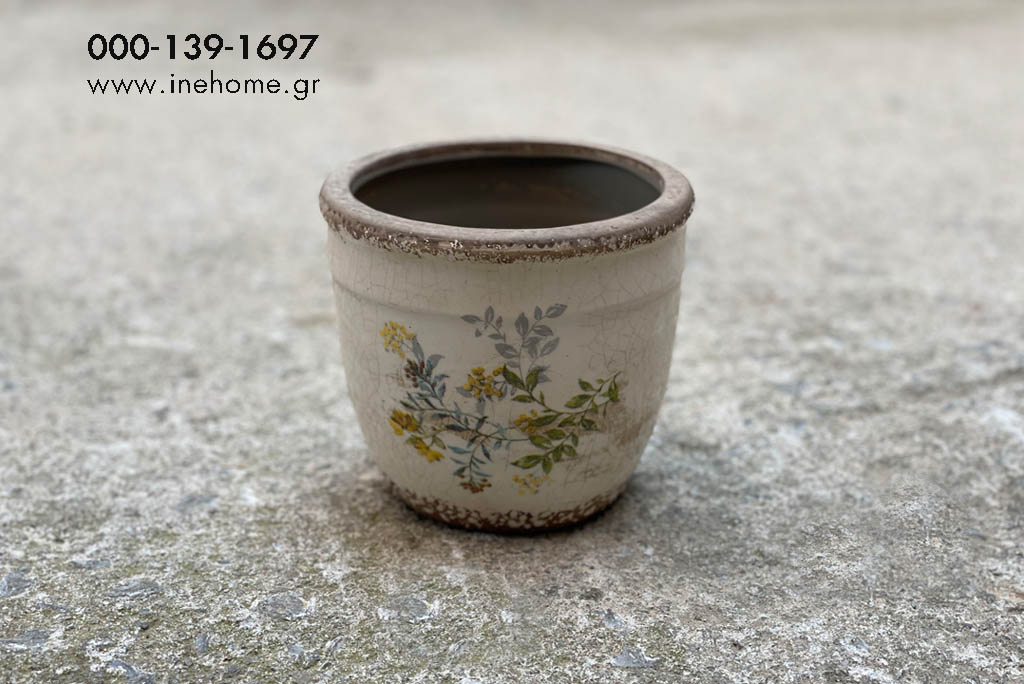 FLOWER POT WITH FLOWERS 16-14CM