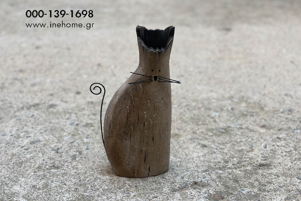 CAT WOODEN 14-7-26CM