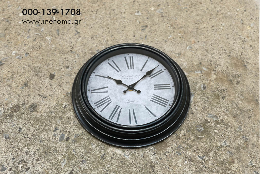 WALL CLOCK GREY 29CM