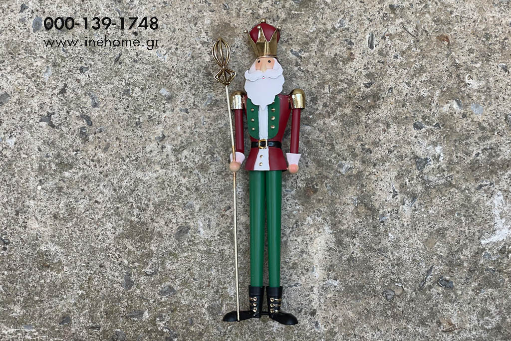 NUTCRACKER METAL 11-36CM GREEN-RED