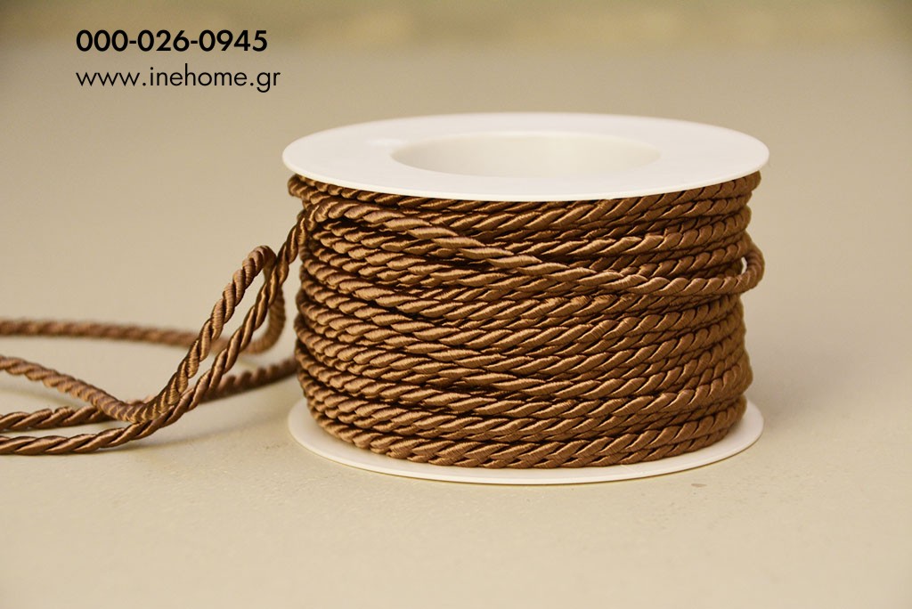 CORD 4mm-25m BROWN