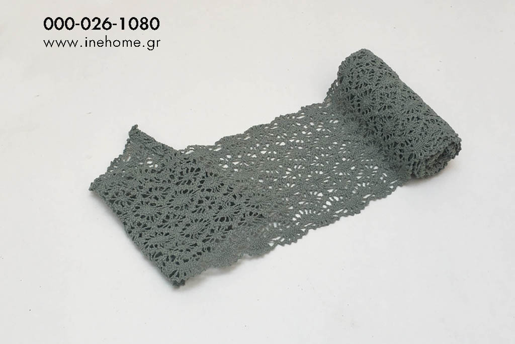 CROCHET LACE 15-180 CM L. GREEN