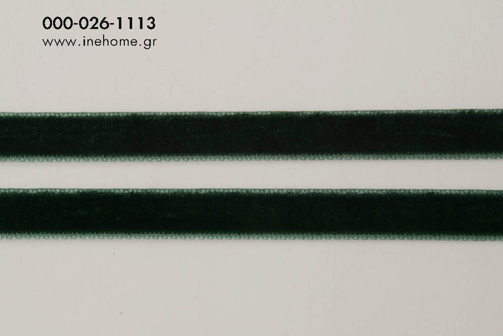 VELVET RIBBON10mm-9,5m FIR GREEN