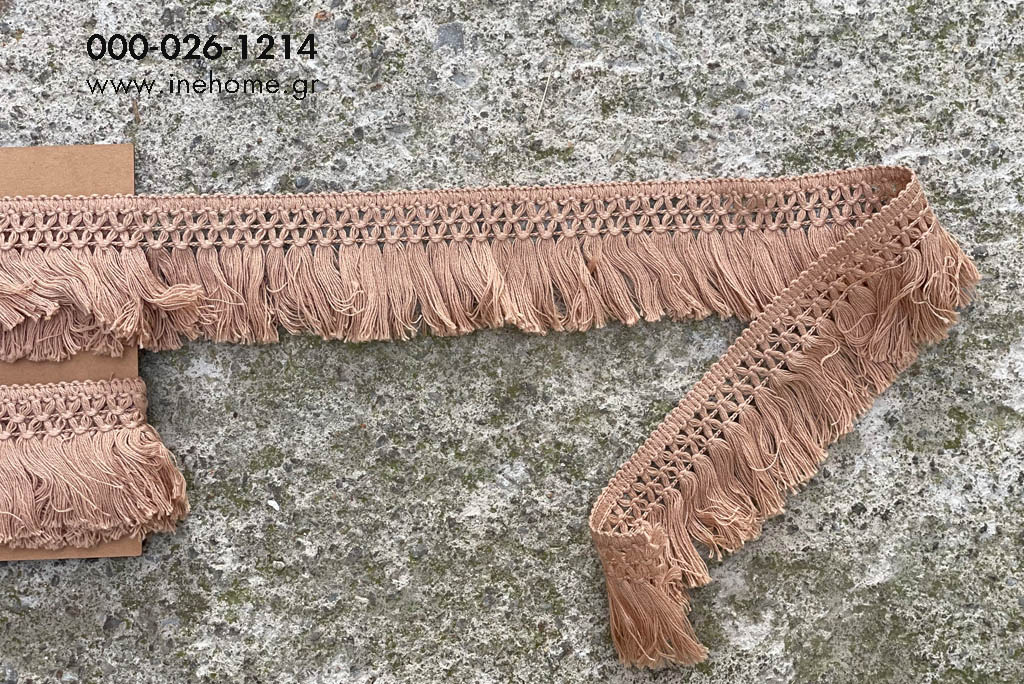 COTTON ''MACRAME'' 5CM-3M BEIGE