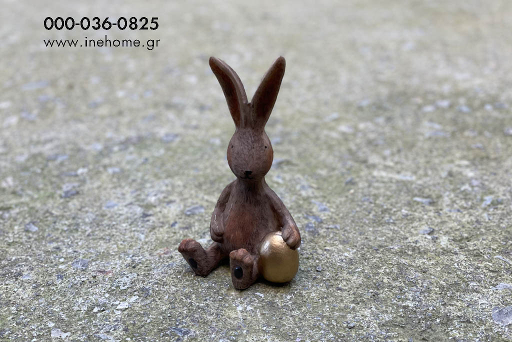 RABBIT WITH EGG 16CM