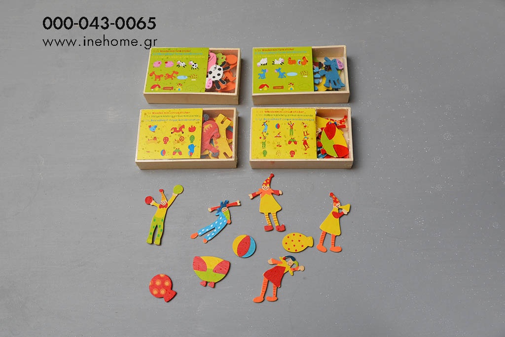 WOODEN FIGURE CIRCUS SET24