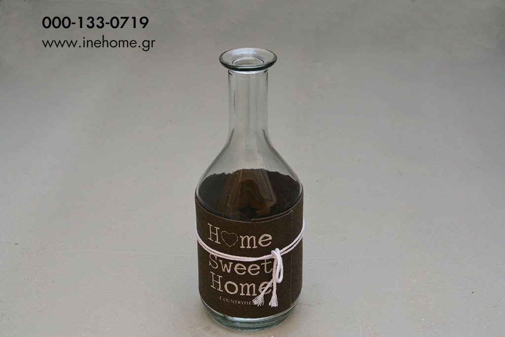 BOTTLE W CLOTH GREY 26CM