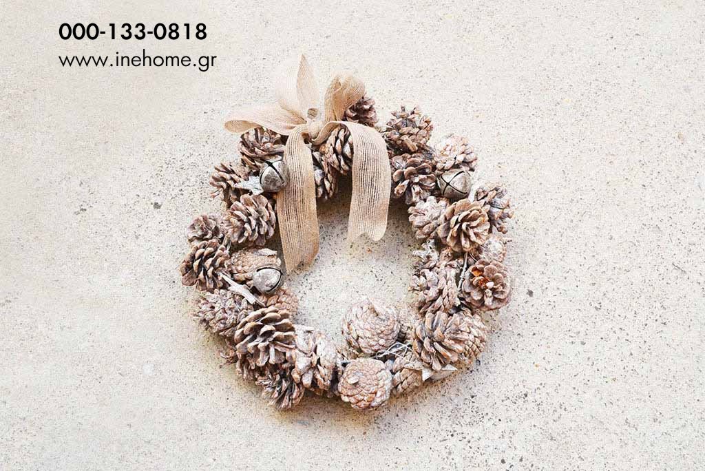 WREATH 32CM WITH PINECONES