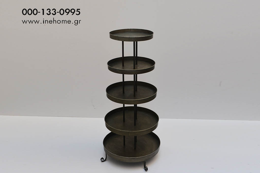 ETAGERE METAL GREY 60-140CM