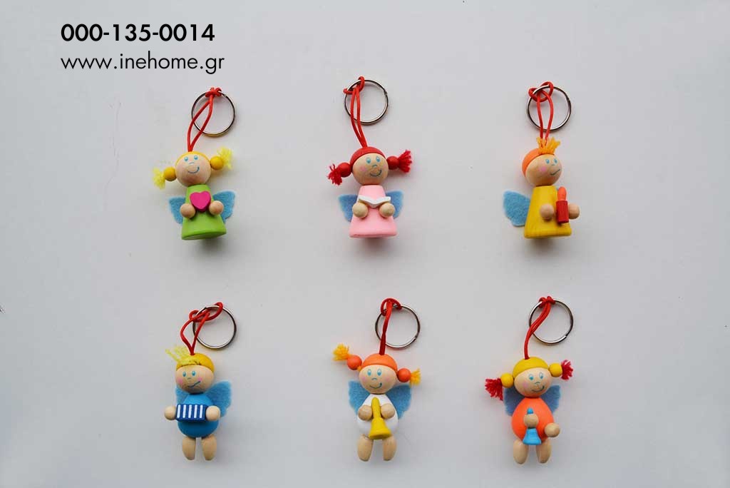 WOODEN KEYRING 2-6-13 CM