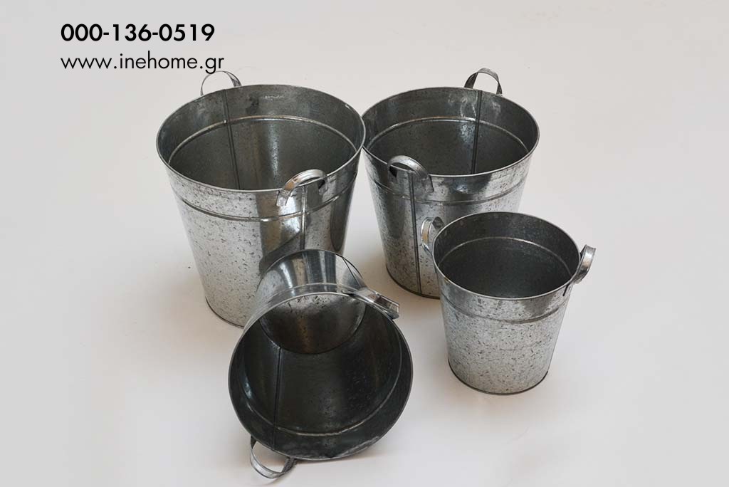 BUCKET ZINC SET4 INCA 21-19/24-22/29-25/32-29CM