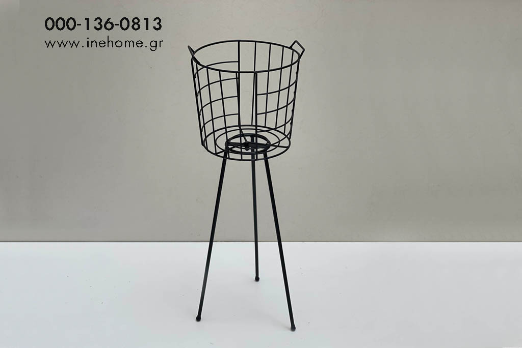 BASKET METAL WITH STAND 66-25CM