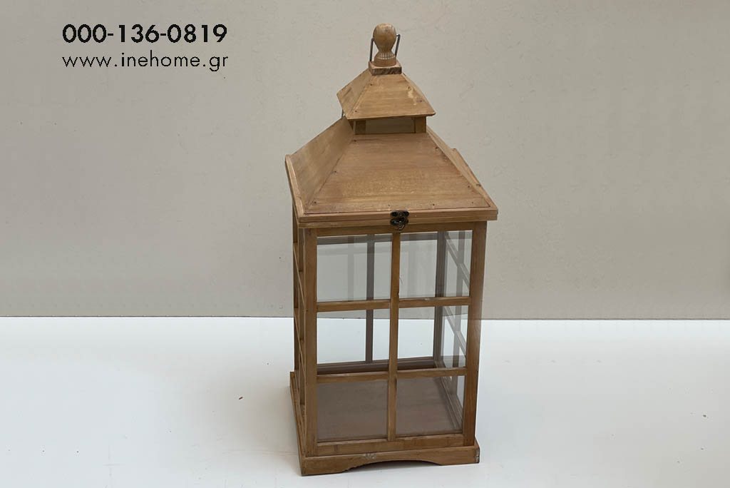 LANTERN WOODEN 30-30-70CM