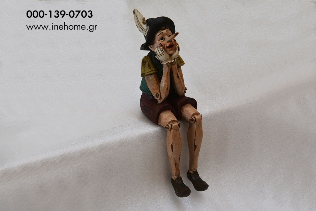 DECORATION PUPPET SITTING 14X8.5X29 CM