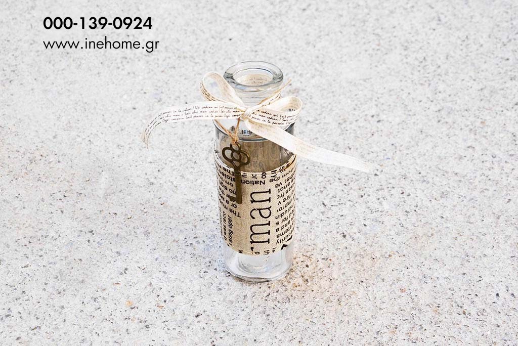 BOTTLE WITH COTTON KEY 15X5 CM