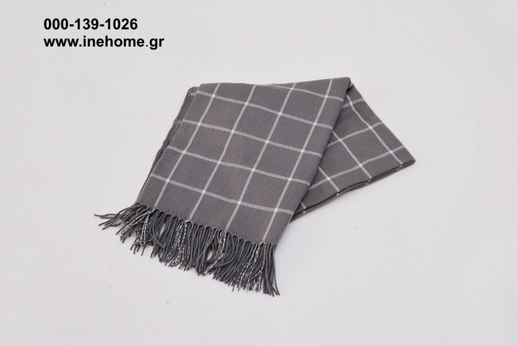 PLAID GEY 130-150CM