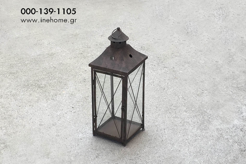 LANTERN METAL BROWN 23-61CM