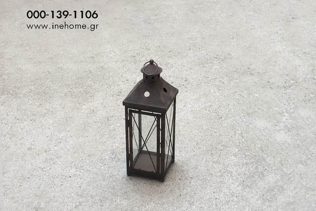 LANTERN METAL BROWN 17-47CM