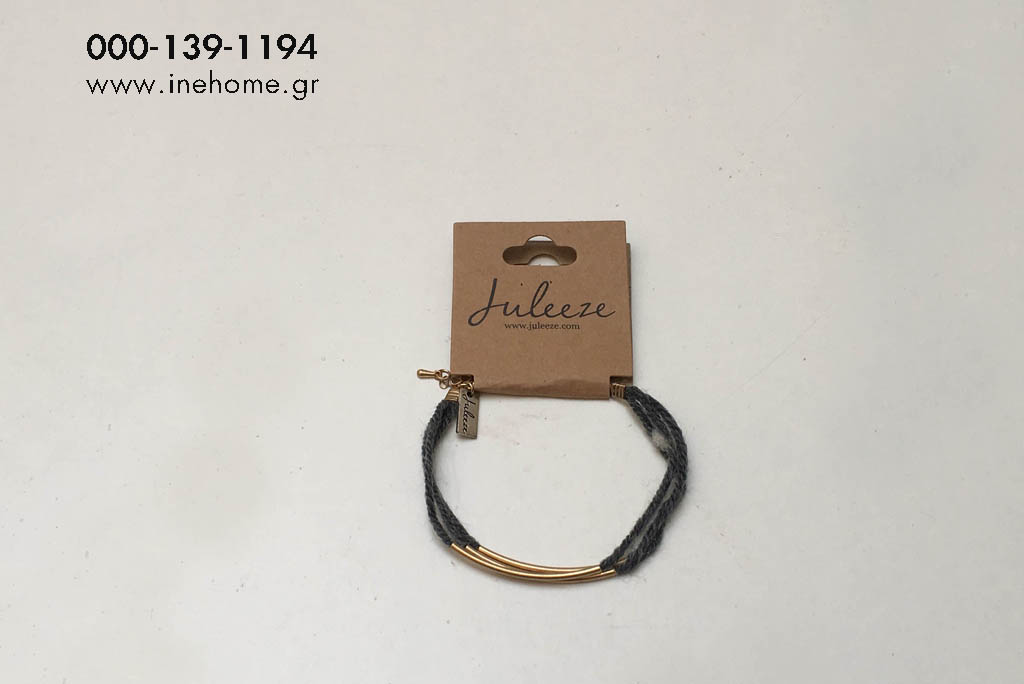 BRACELET ''SAM'' GREY-GOLD 8CM