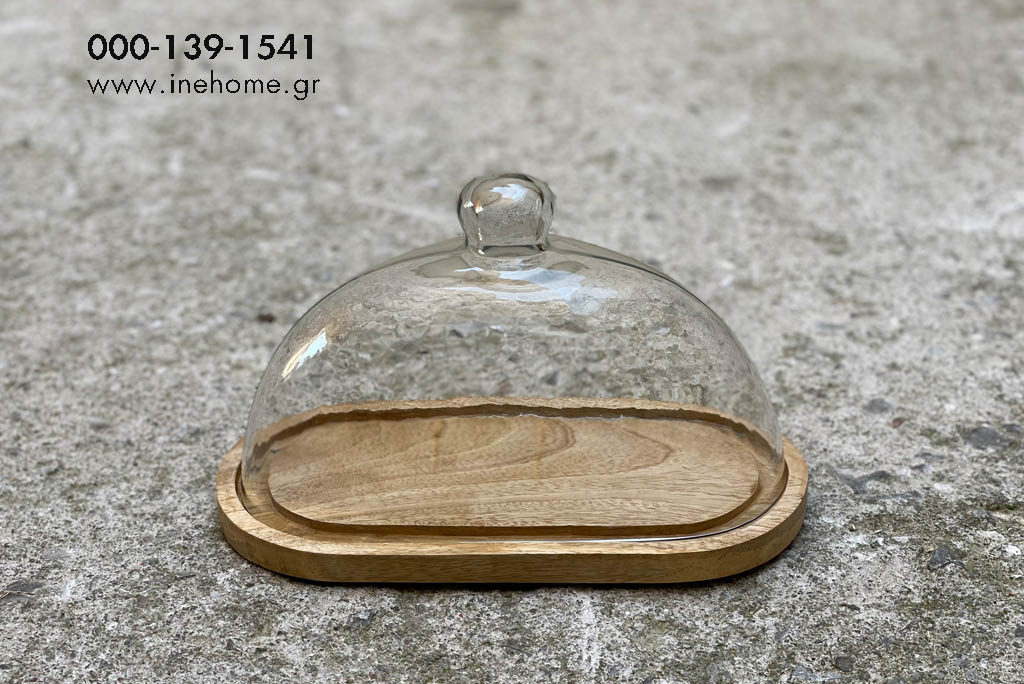 GLASS CLOCHE 31-17-18CM