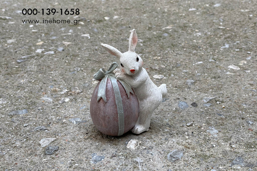 RABBIT WITH EGG 11CM