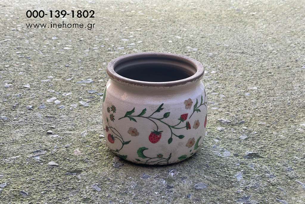 FLOWERPOT WITH STRAWBERRIES 1613CM