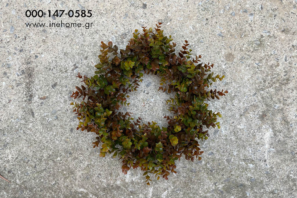 WREATH EYCALYPTUS GREEN-BROWN 40CM