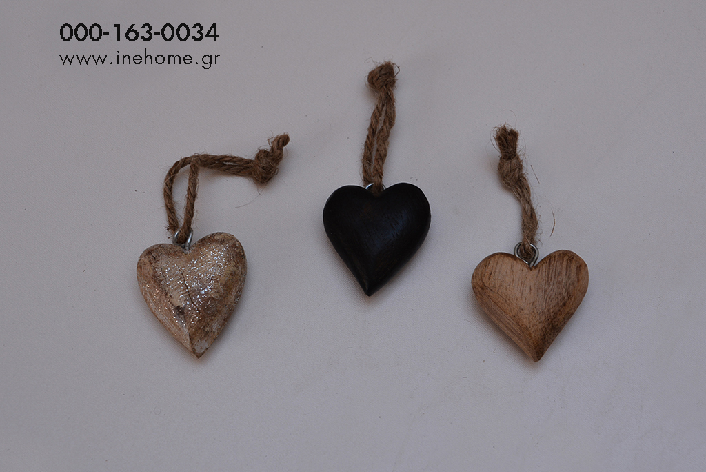 HEART WOODEN 5CM