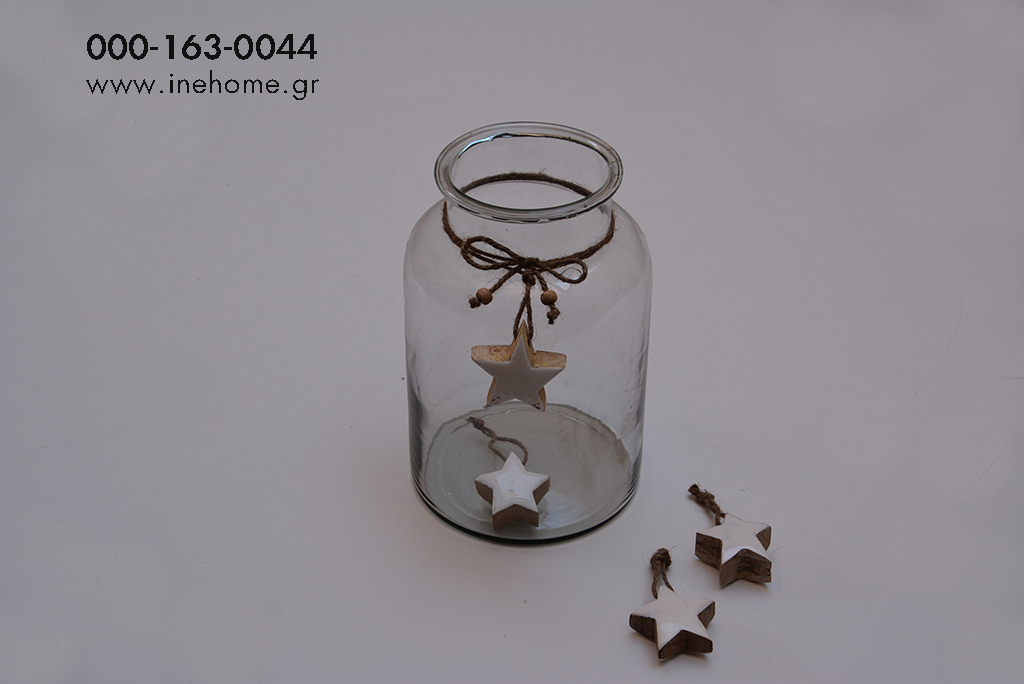 STAR WOODEN WHITE 5CM