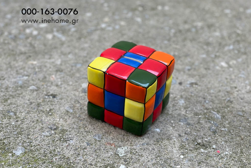 ΚΟΥΜΠΑΡΑΣ ΚΥΒΟΣ ΚΕΡΑΜ. RUBIK 10cm