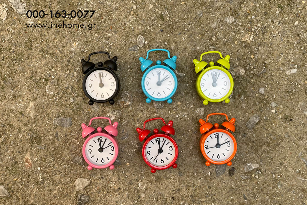 ALARM CLOCK 6/COLORS 4-6CM