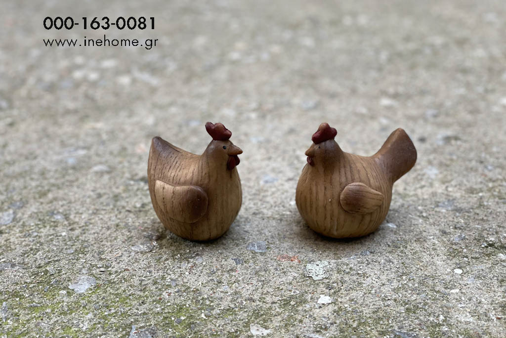 CHICKEN POLY BROWN 7-9 CM ASS2