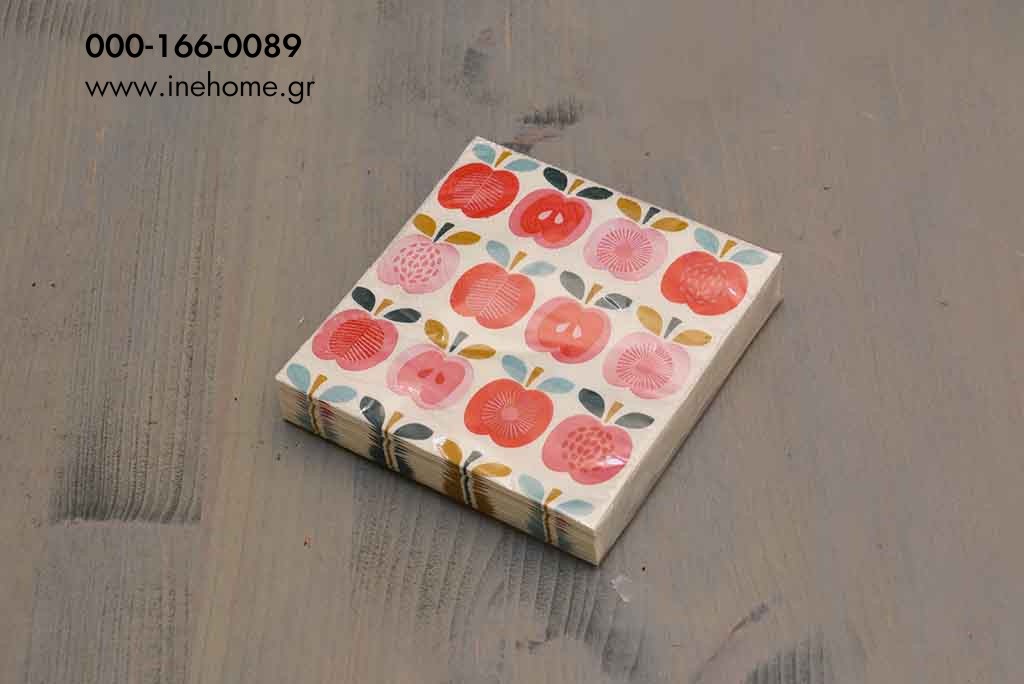 PAPER NAPKINS WITH APPLES 13-13CM