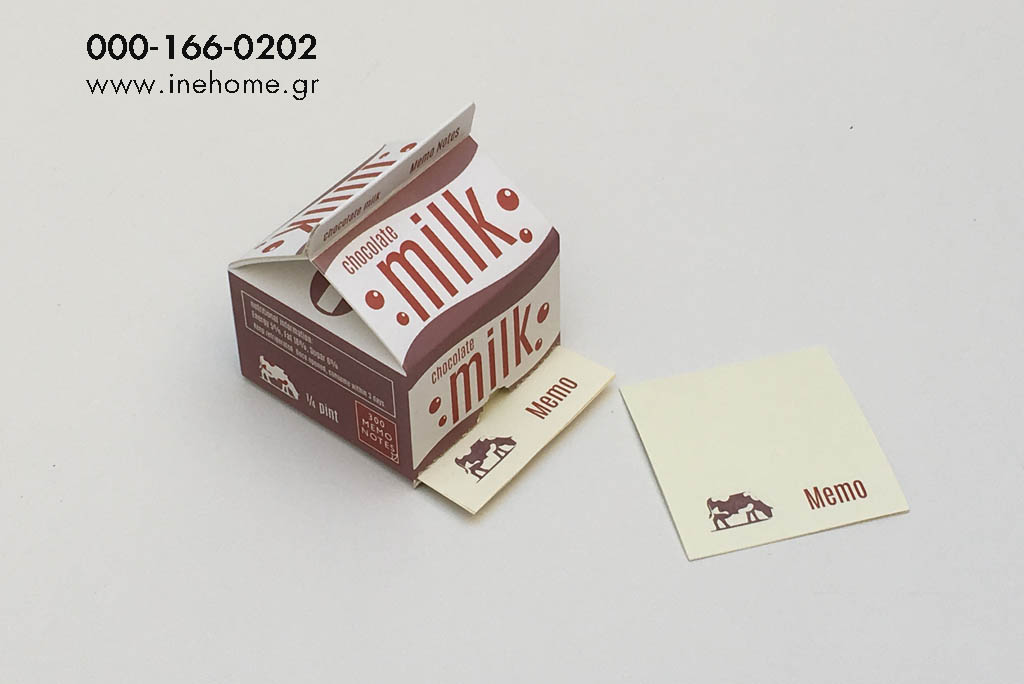 MEMO PADS IN MILK CARTON 7-7-8CM