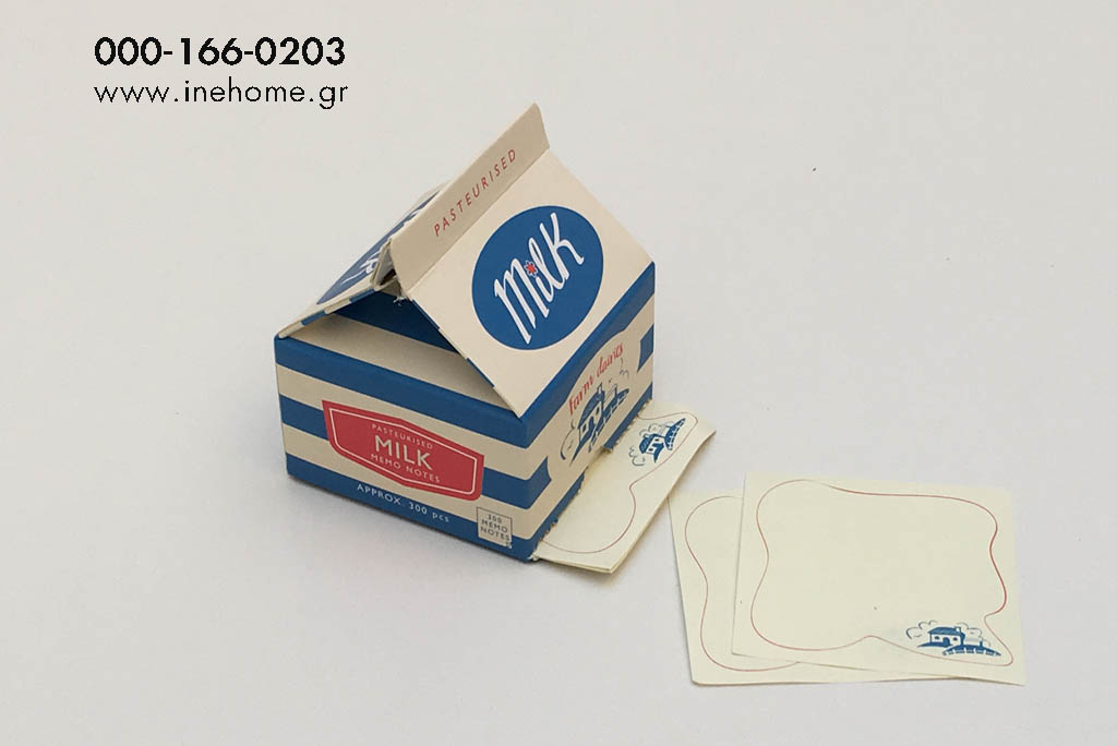 MEMO PADS IN MILK CARTON 7-7-8CM