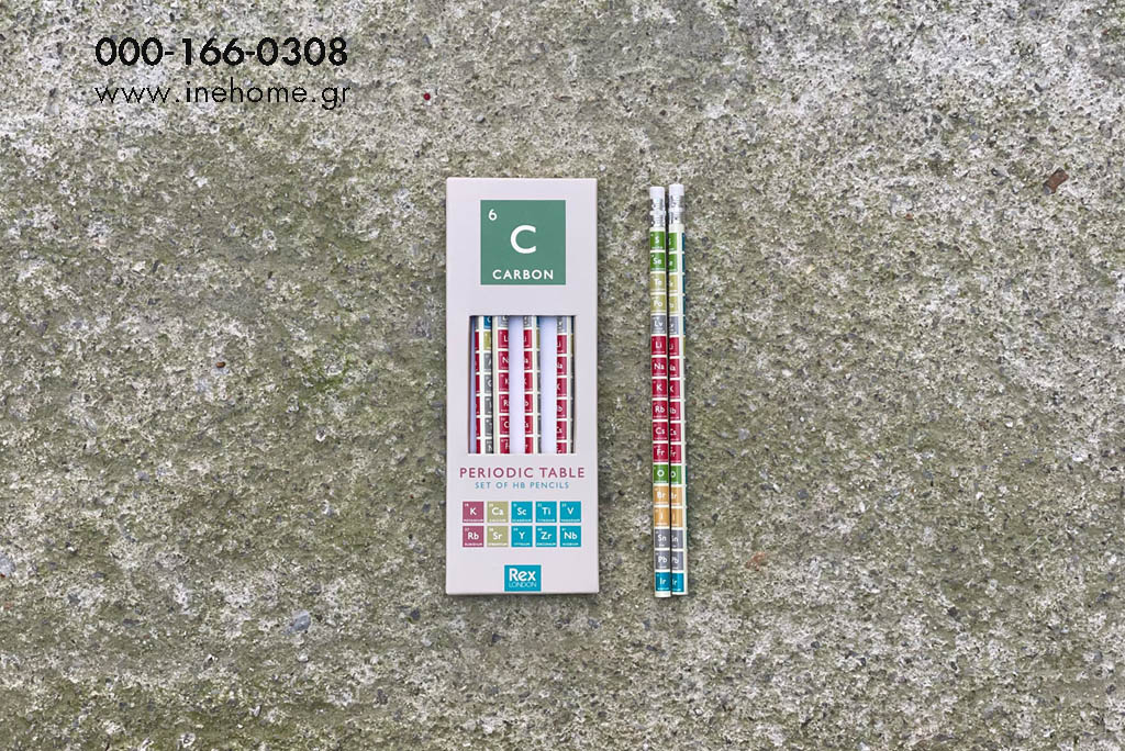 PENCILS SET6 PERIODIC TABLE IN CASE 17CM