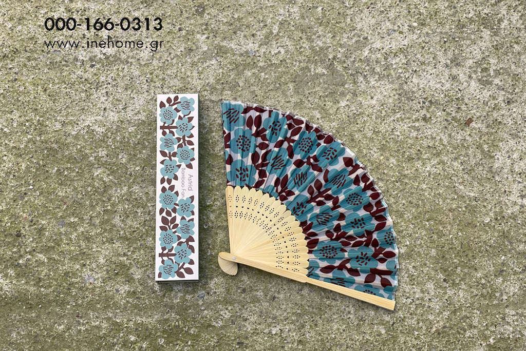 FAN WITH FLOWERS 21CM