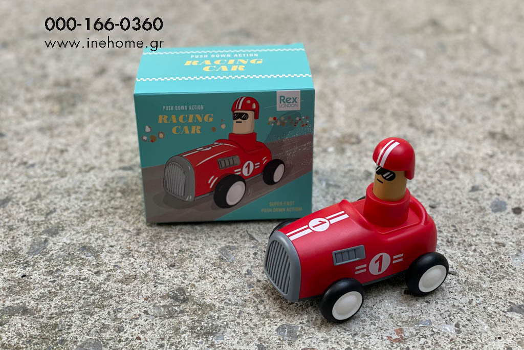 RACING CAR PUSH RED 11-8-9CM