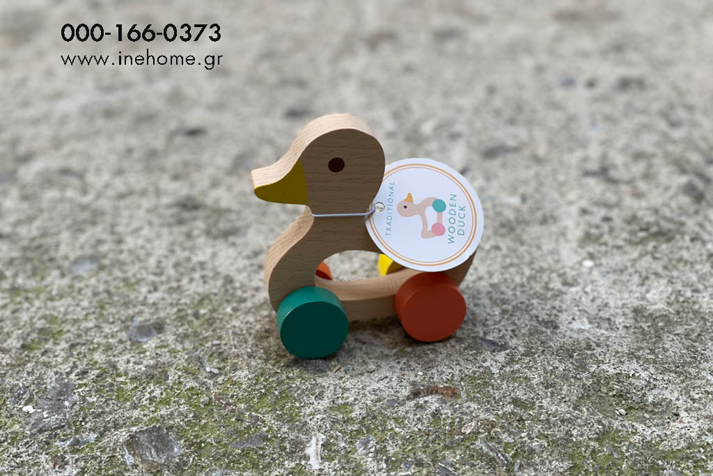 DUCK ON WHEELS 10CM