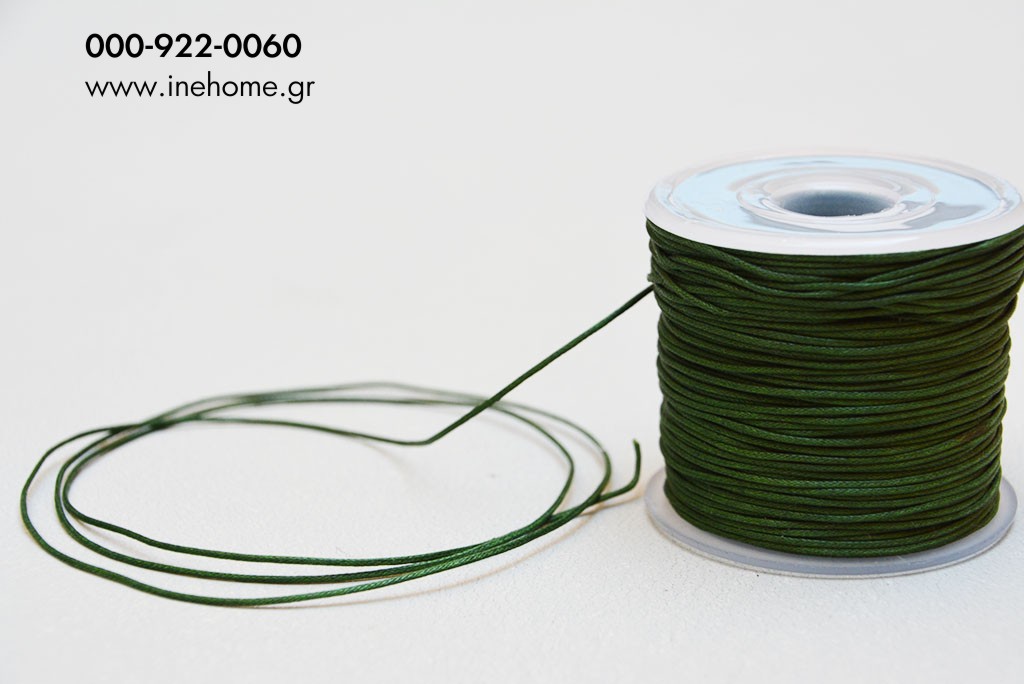 CORD 1mm-100m METAL D. GREEN