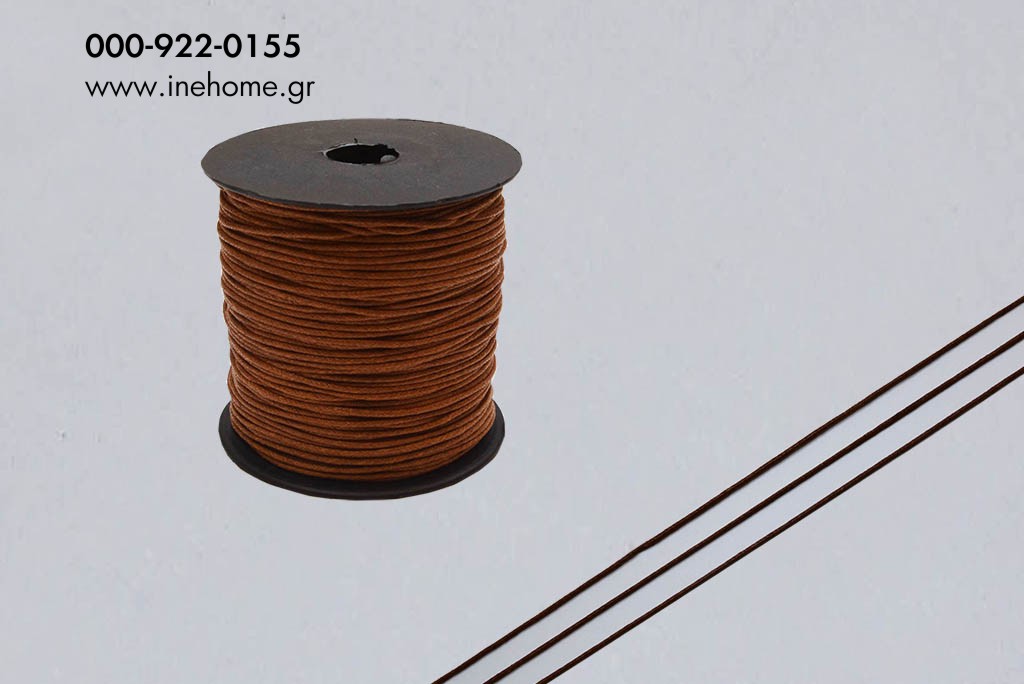 WAX-CORD 1,5mm-100m BROWN L.