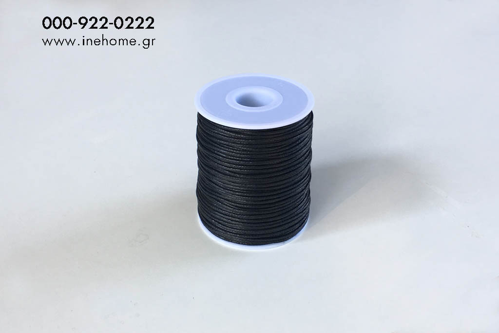 CORD WAX 1,5mm-100m BLACK