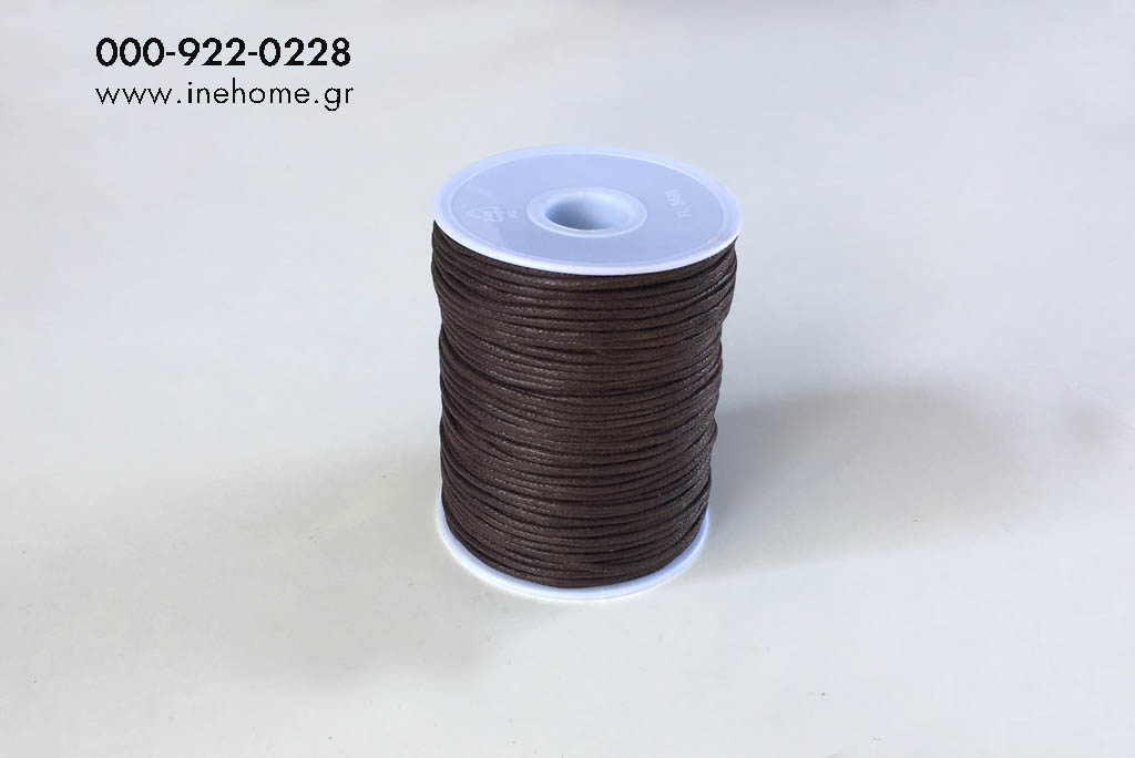 CORD WAX 2mmX100m BROWN