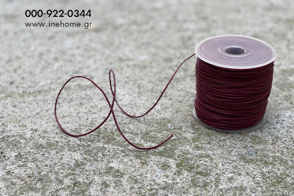 CORD WAX 1,5mm-100m BURGUNDY