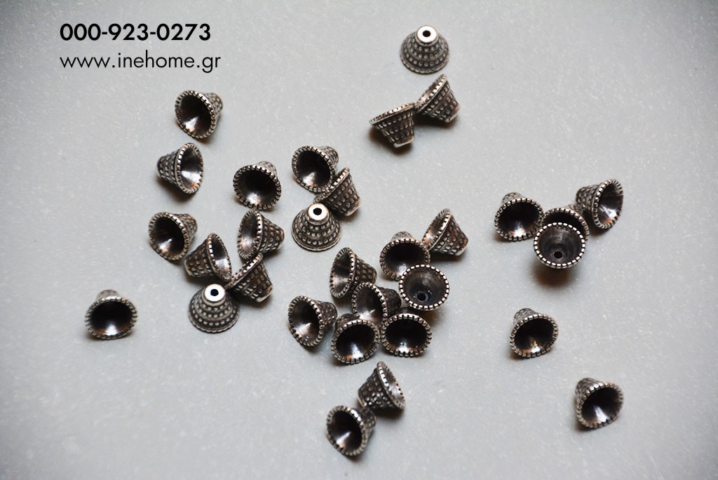 ACRYL. BELL SET 25 SILVER 15 mm