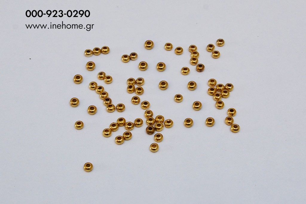 ACRYL. BALL BAG GOLD 3mm