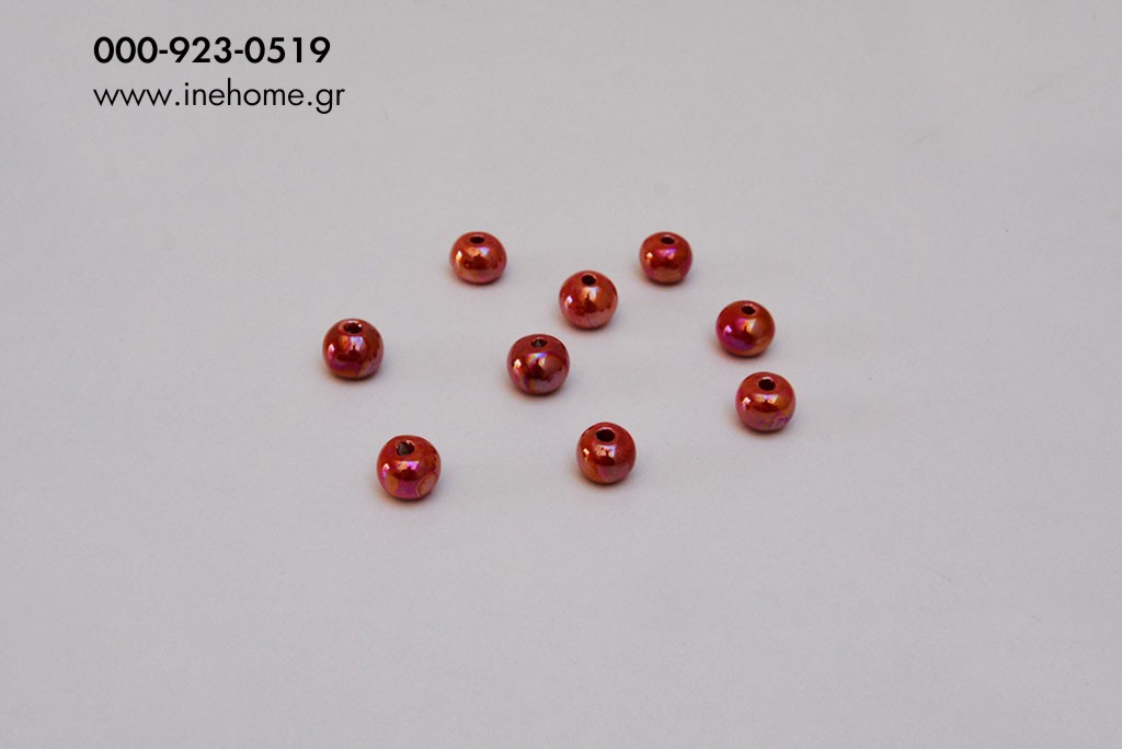 CERAM. BALL SET 10 RED 1,2 CM