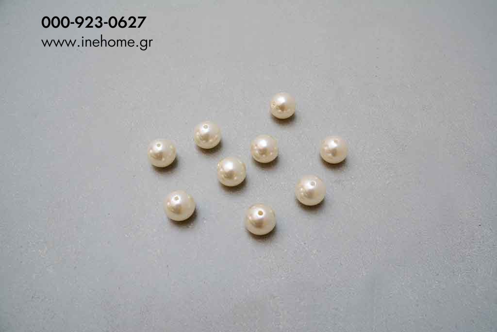 PEARL BEADS SET 20 WHITE 2 CM