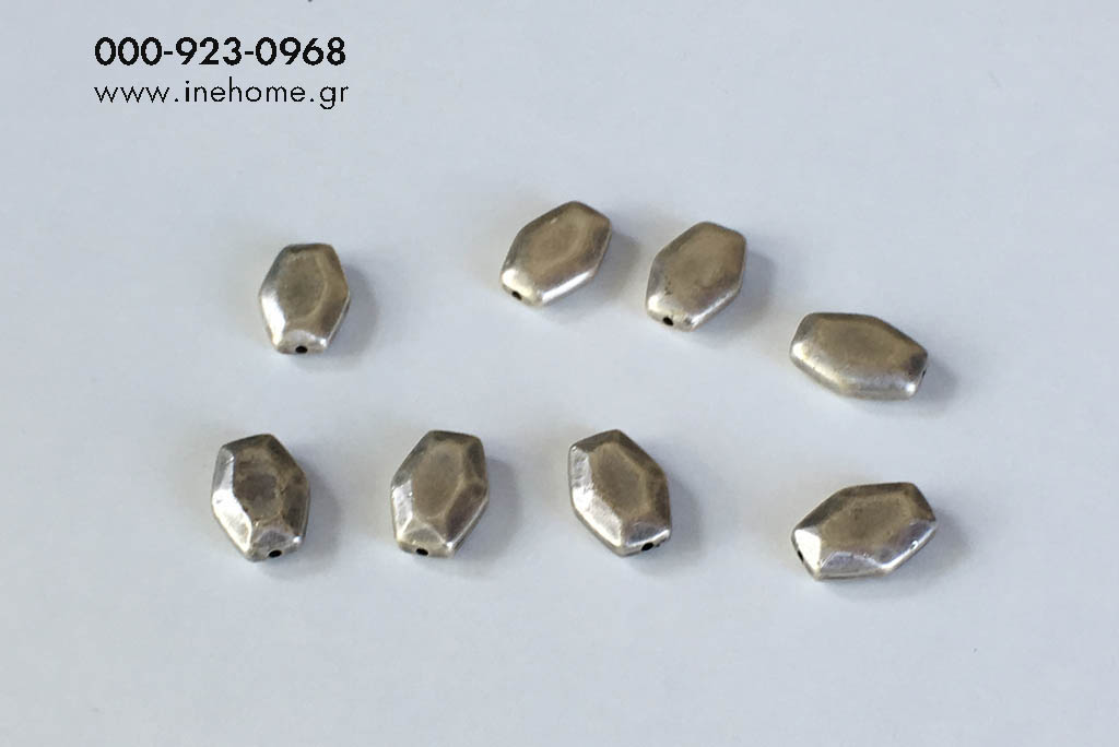 BEADS SET10 SILVER 1,5-2,5 CM