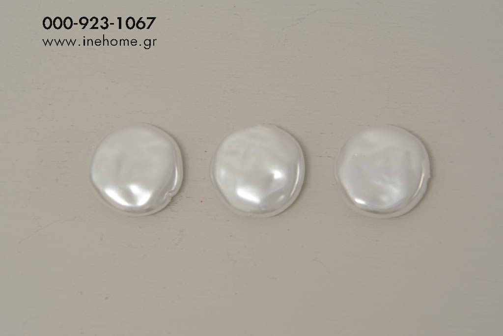 PEARLS IRREGULAR SET10 WHITE 1,8CM